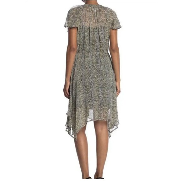 ANTHROPOLOGIE Velvet by Graham & Spencer Belen Mini Leopard Print Dress, S - Picture 2 of 7